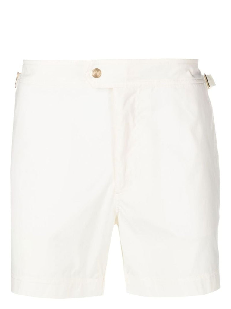 Neutral Side Buckle Swim Shorts