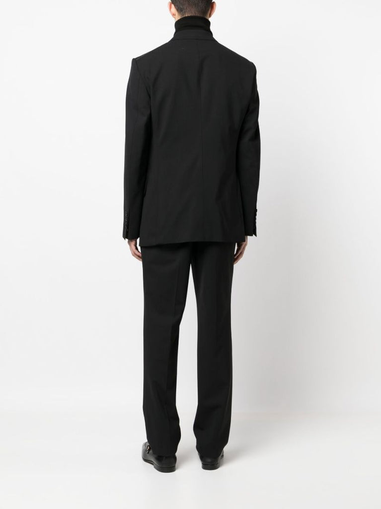 Black Shelton Single-breasted Wool Suit