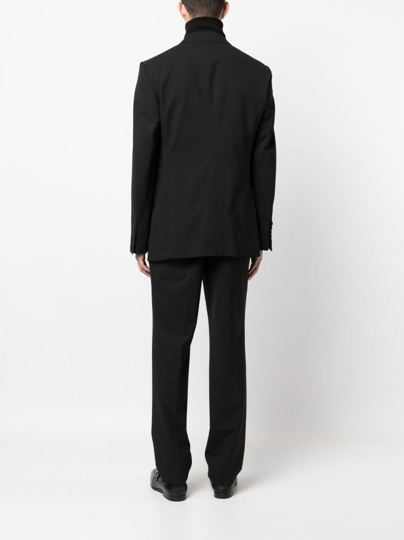 Black Shelton Single-breasted Wool Suit