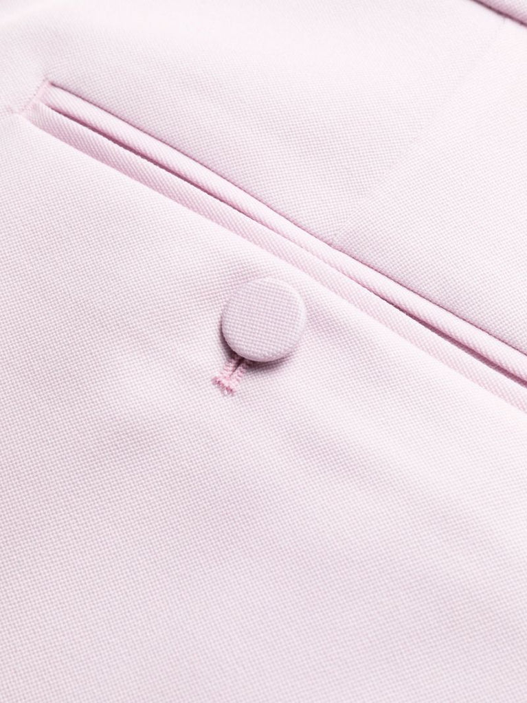 Pink Tailored Wool Trousers