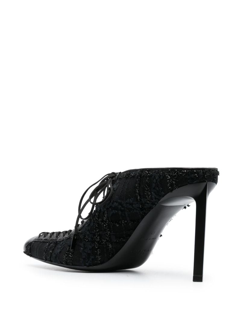 Black Show 35 Tweed Lace-up Pumps