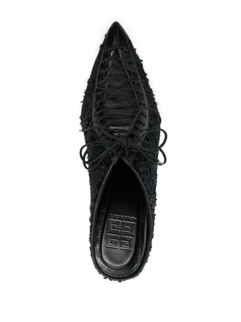 Black Show 35 Tweed Lace-up Pumps