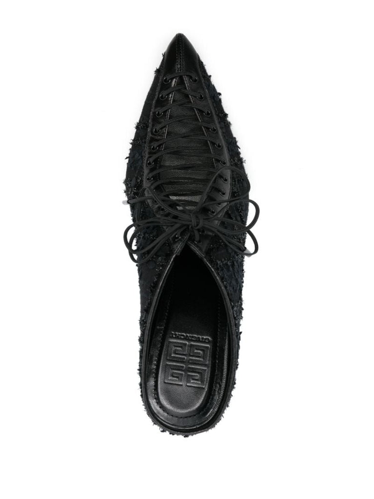 Black Show 35 Tweed Lace-up Pumps