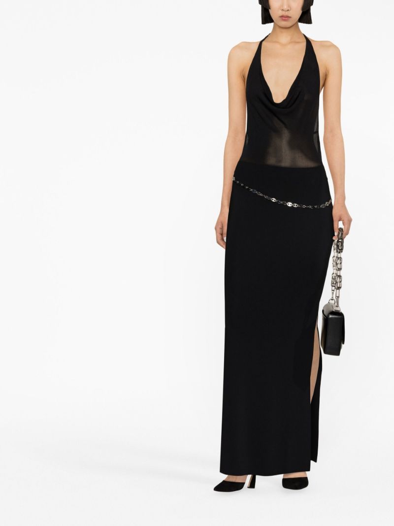 Black Excelle Low Back Dress