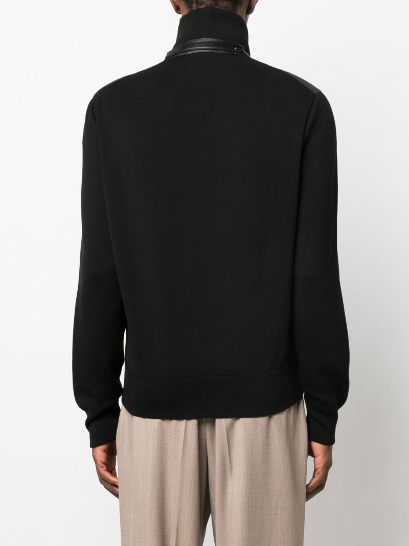 Black Padded Wool Jacket