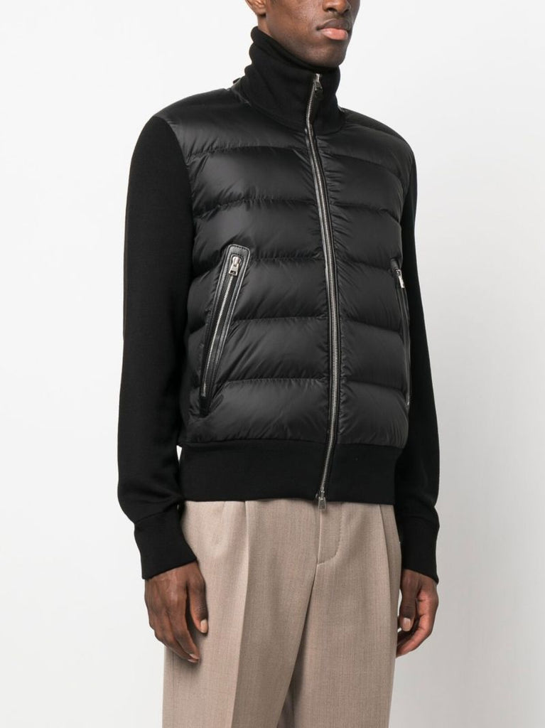 Black Padded Wool Jacket
