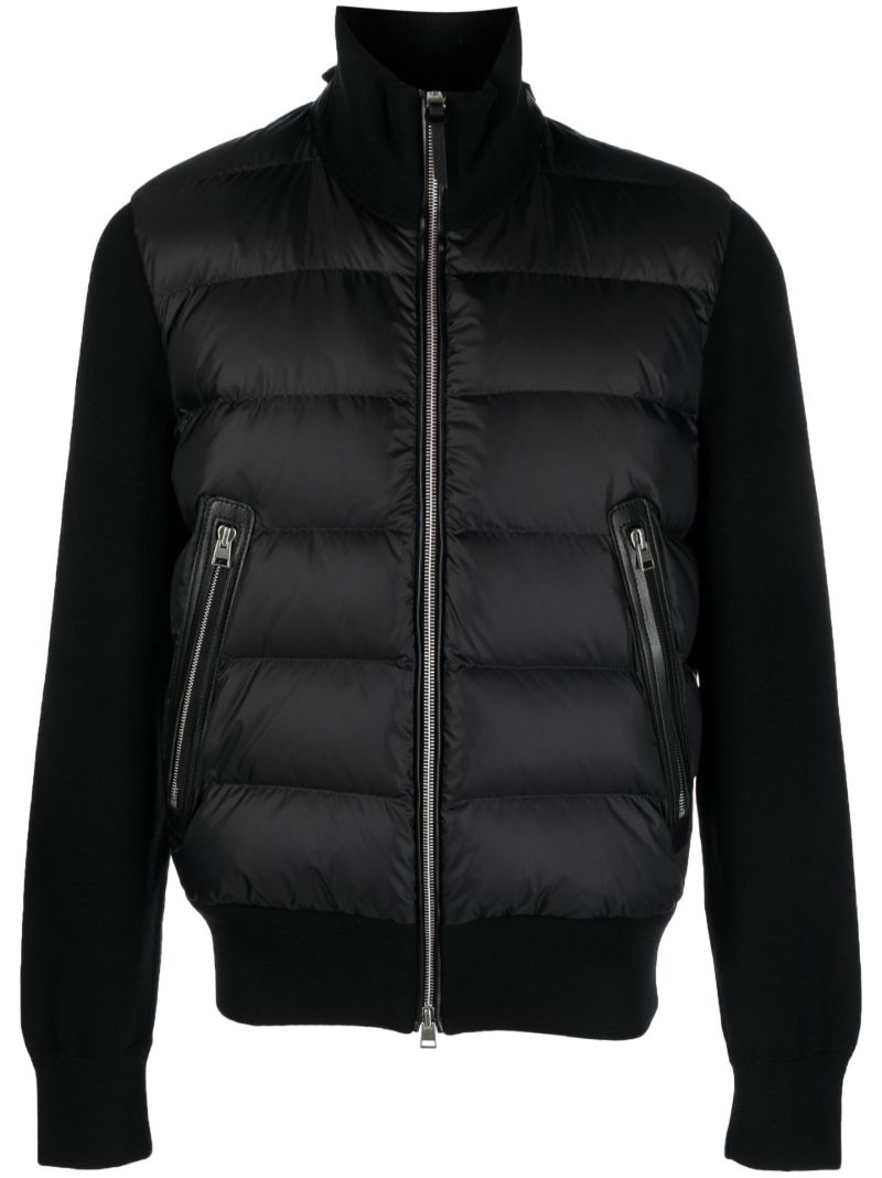 Black Padded Wool Jacket