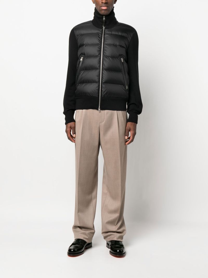 Black Padded Wool Jacket