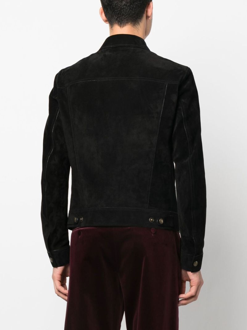 Black Suede Shirt Jacket