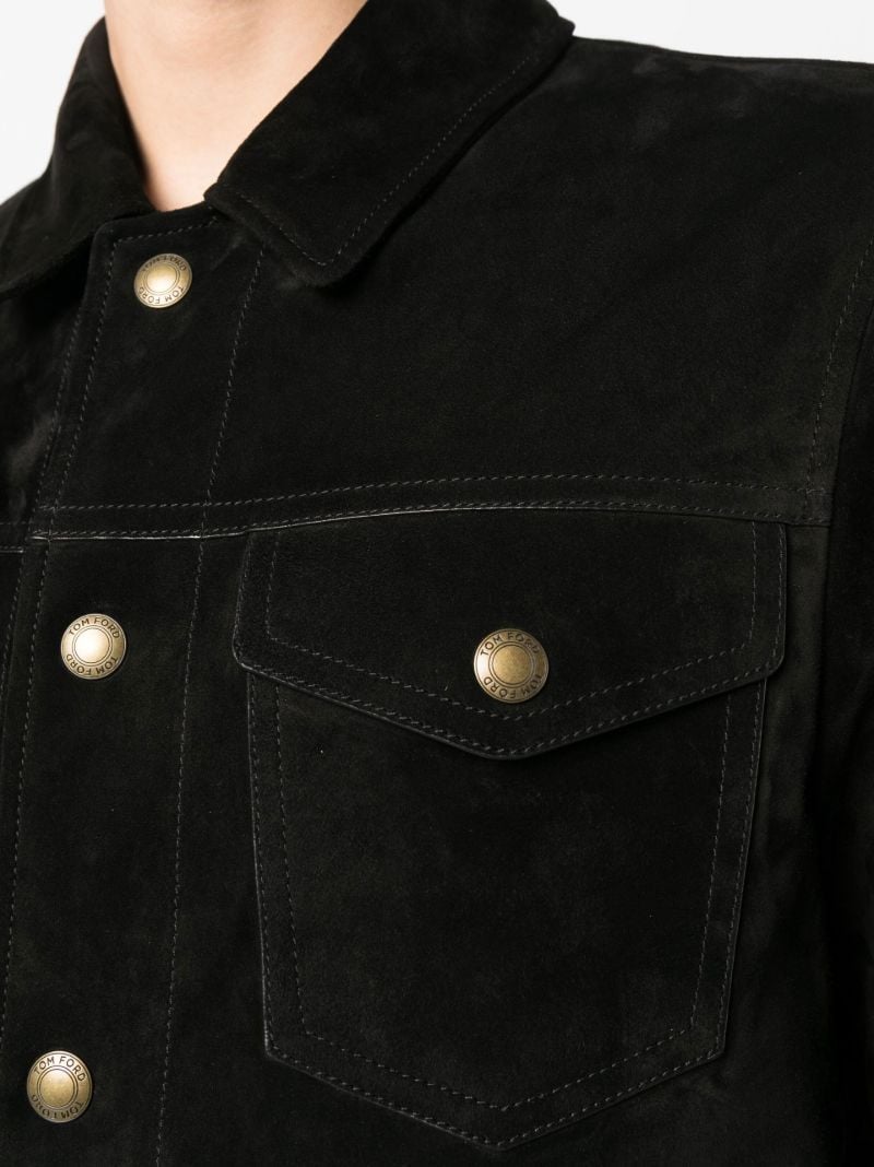 Black Suede Shirt Jacket
