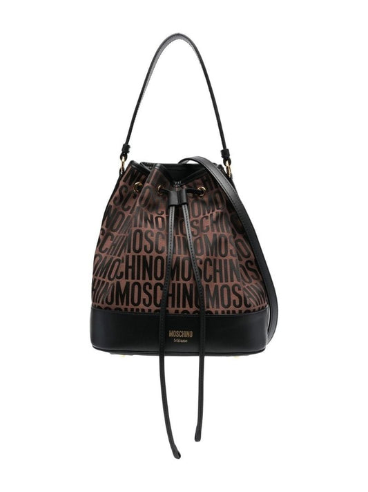Brown Logo-motif Bucket Bag