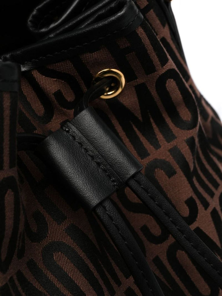 Brown Logo-motif Bucket Bag