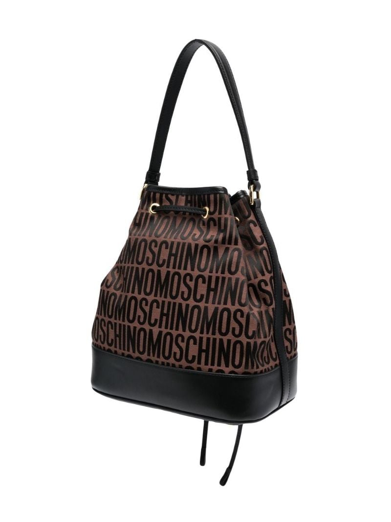 Brown Logo-motif Bucket Bag