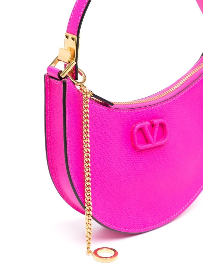 Pink Vsling Mini Leather Shoulder Bag
