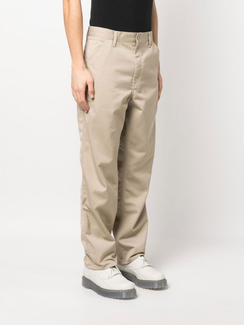 Beige Master Straight-leg Trousers