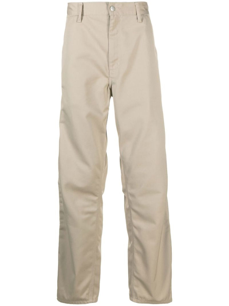 Beige Master Straight-leg Trousers