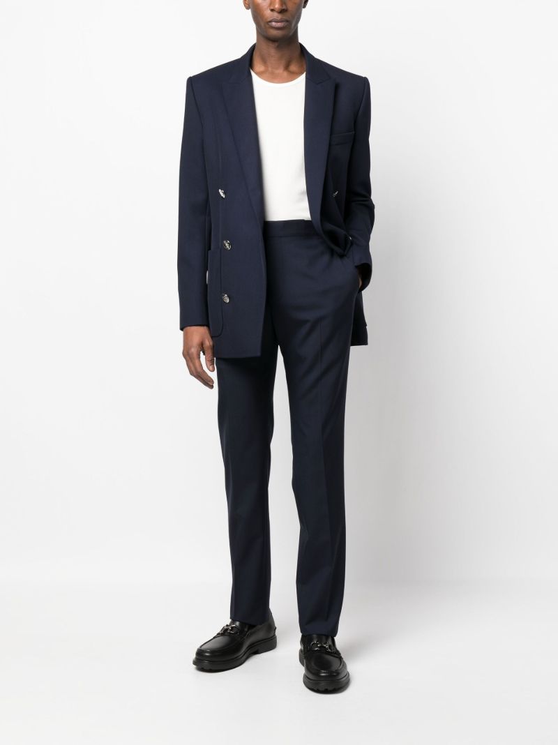 Blue Shelton Wool Tailored Trousers