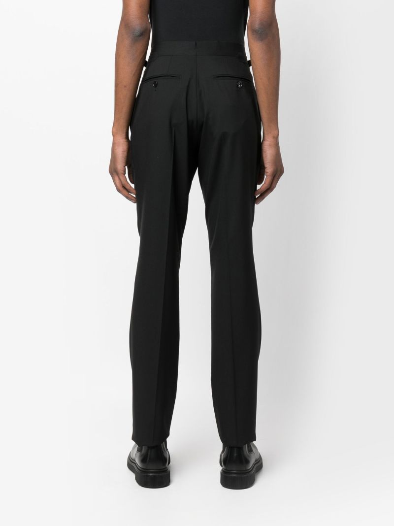 Black Shelton Wool Tailored Trousers