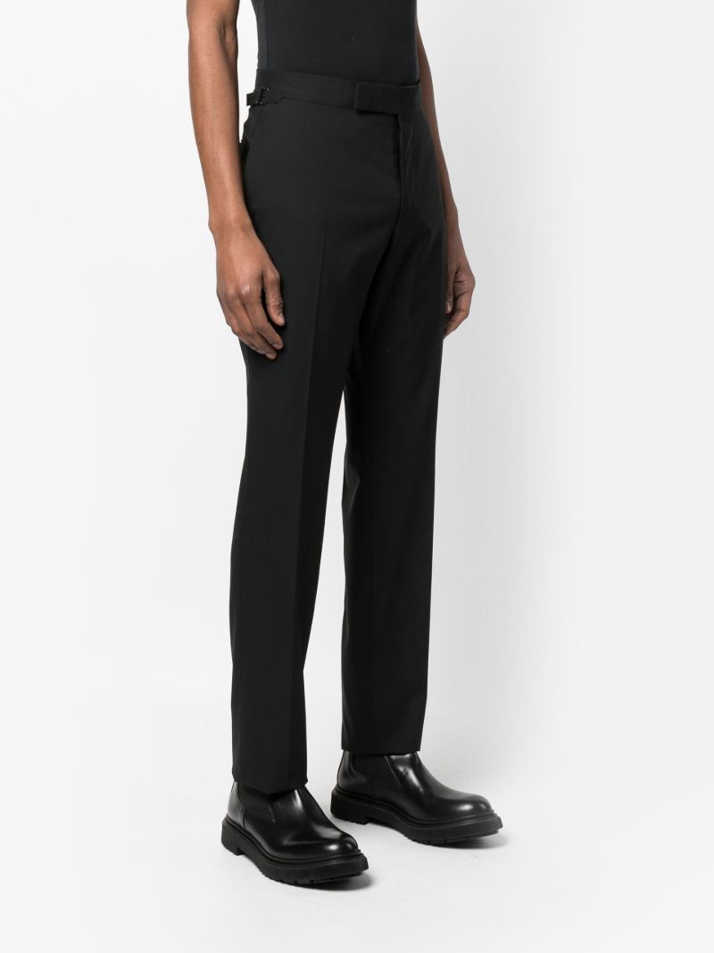 Black Shelton Wool Tailored Trousers