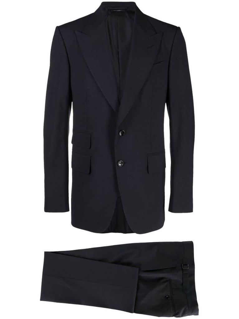 Blue Shelton Single-breasted Wool Suit