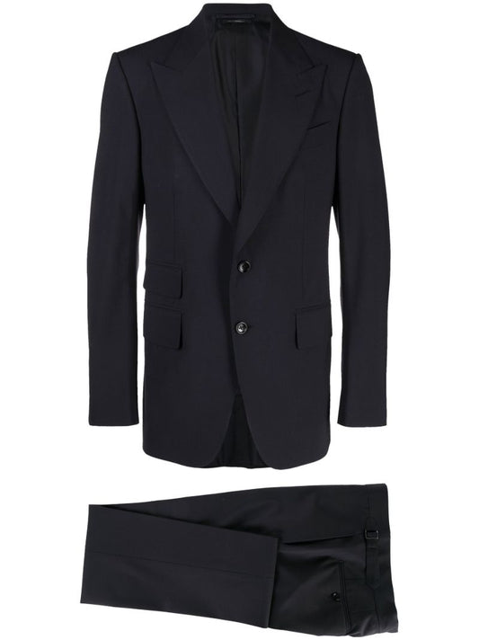 Blue Shelton Single-breasted Wool Suit
