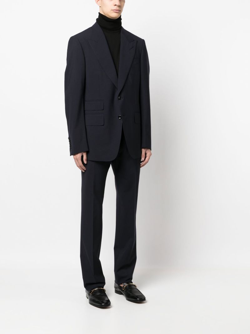 Blue Shelton Single-breasted Wool Suit
