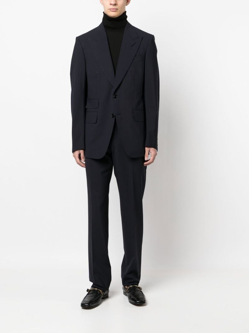 Blue Shelton Single-breasted Wool Suit