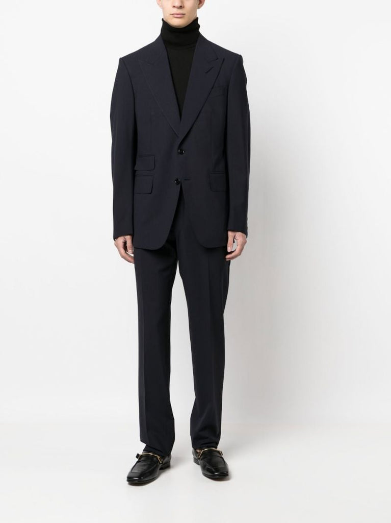 Blue Shelton Single-breasted Wool Suit