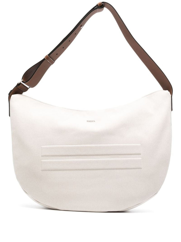 White Hobo Panorama Shoulder Bag