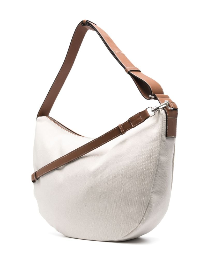 White Hobo Panorama Shoulder Bag