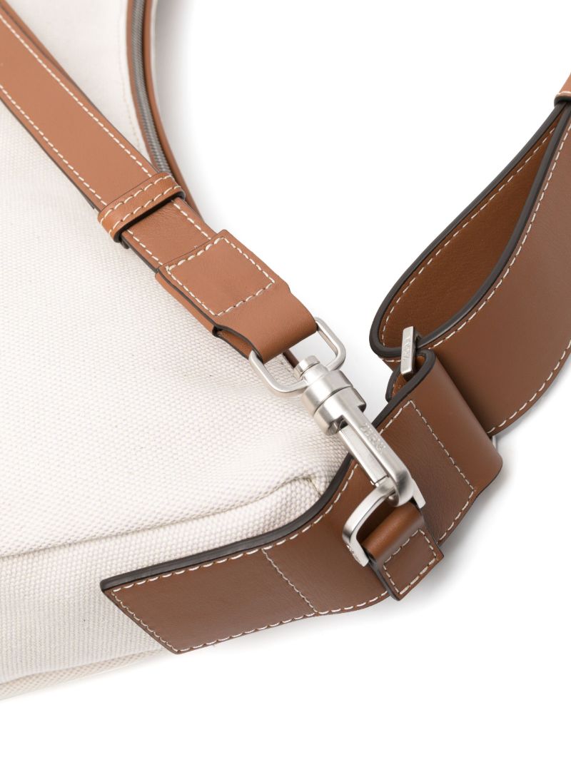 White Hobo Panorama Shoulder Bag
