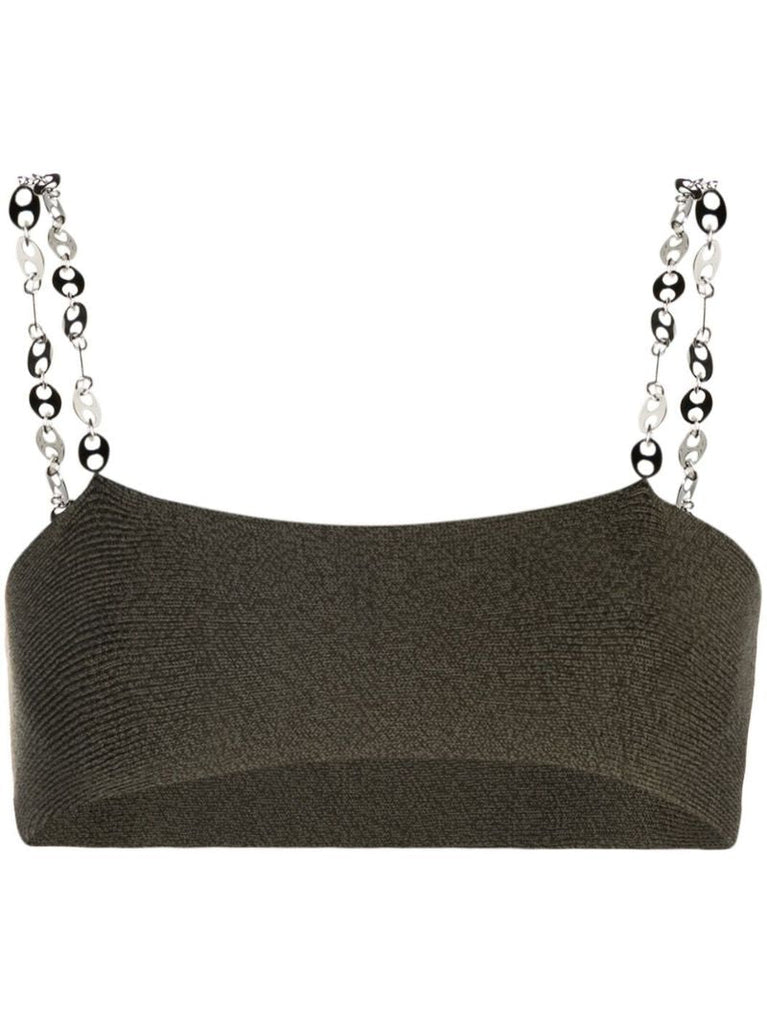 Green Pomo Bralette Top