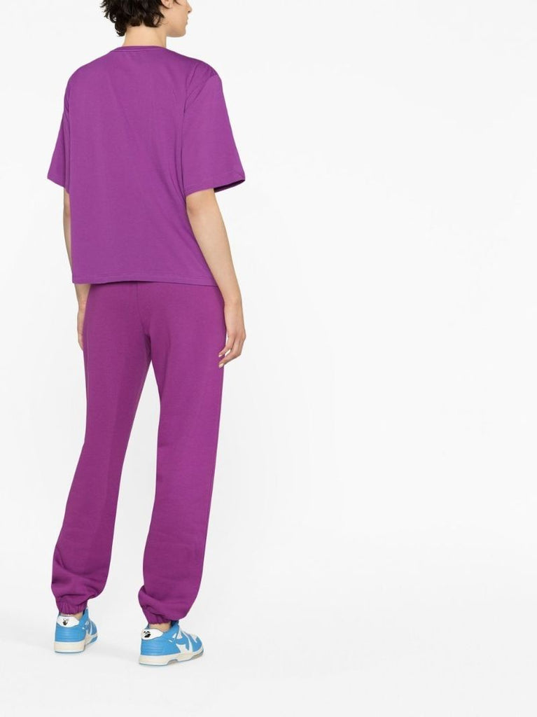 Purple Logo Print T-shirt