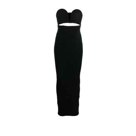 Black Cut-out Knitted Dress