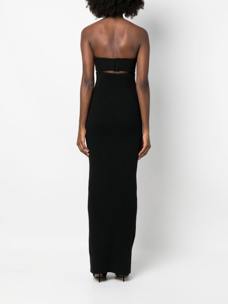 Black Cut-out Knitted Dress