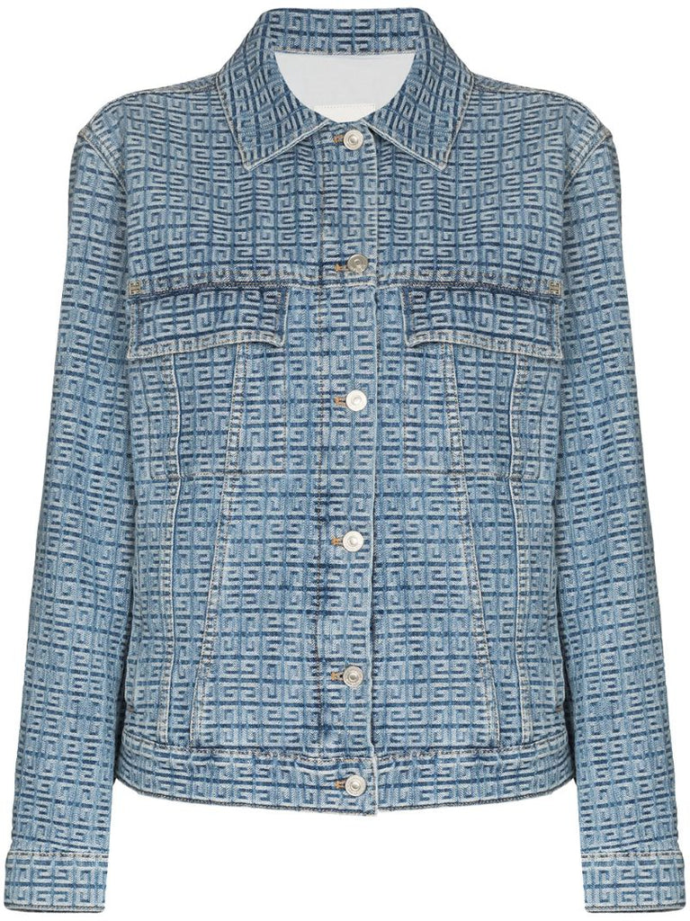 Blue 4g Monogram Denim Jacket