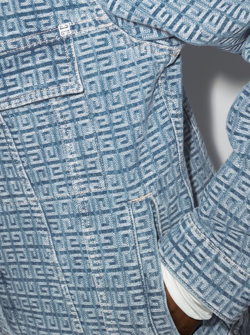 Blue 4g Monogram Denim Jacket