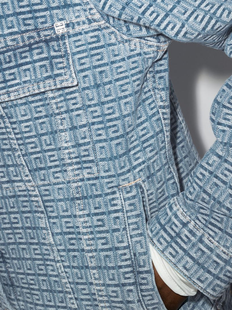 Blue 4g Monogram Denim Jacket