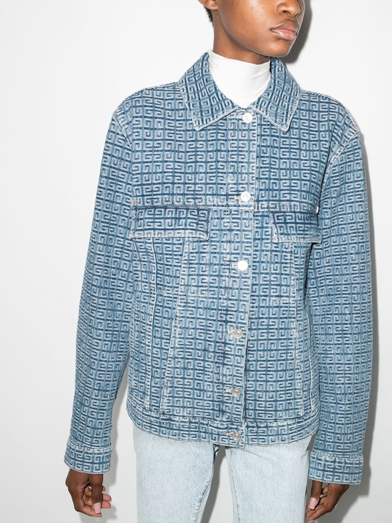Blue 4g Monogram Denim Jacket