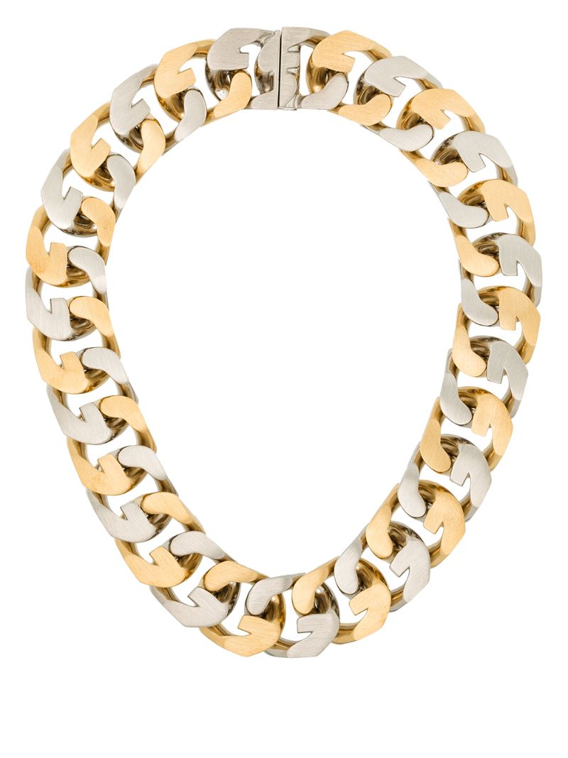 Two-tone Chunky Chain Necklace