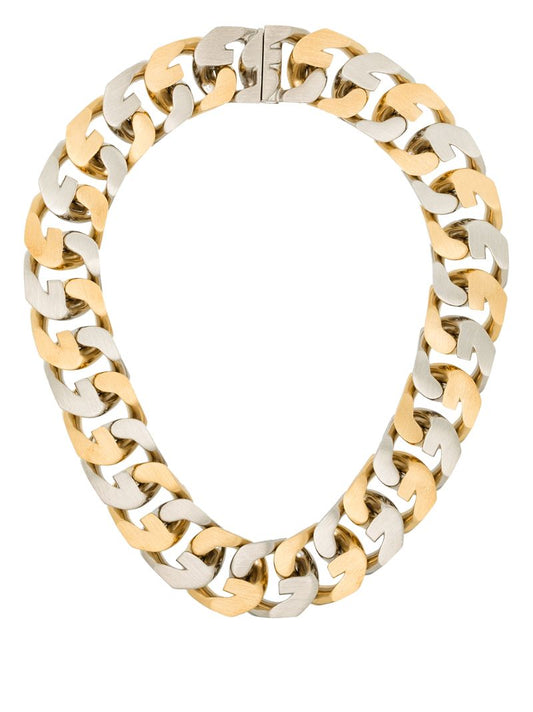 Two-tone Chunky Chain Necklace