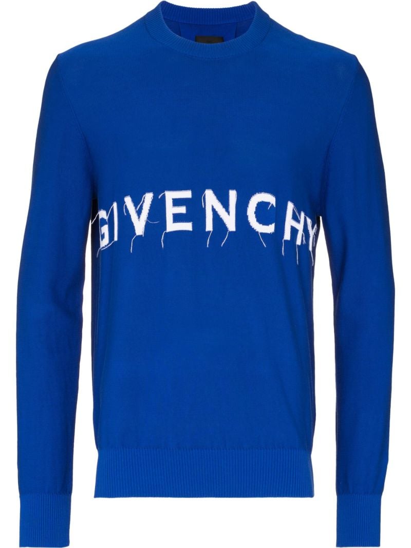 Blue 4g Logo Cotton Sweater