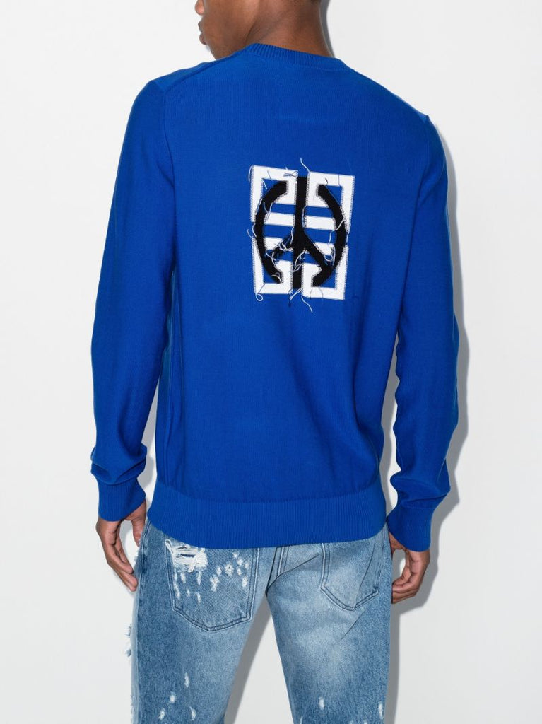 Blue 4g Logo Cotton Sweater