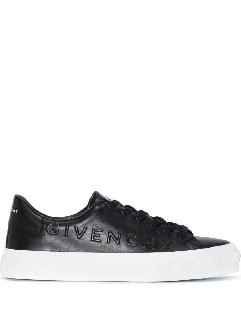 Black City Sport Low-top Leather Sneakers