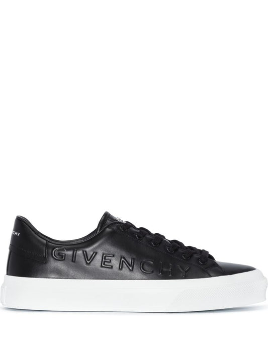 Black City Sport Low-top Leather Sneakers