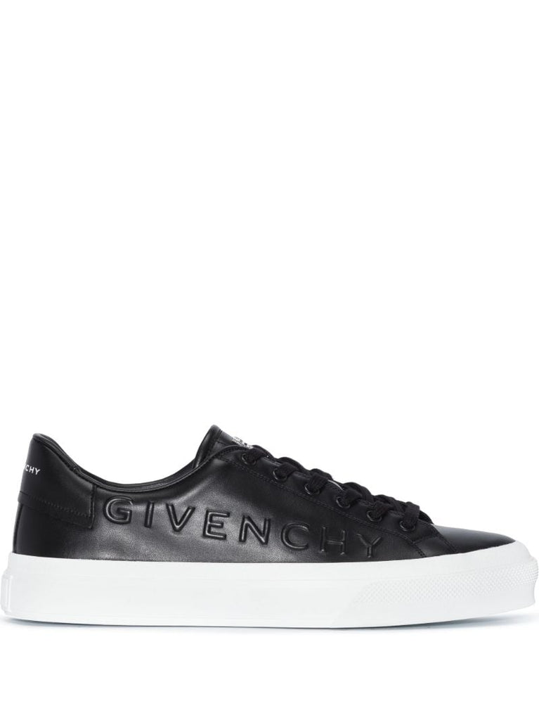 Black City Sport Low-top Leather Sneakers