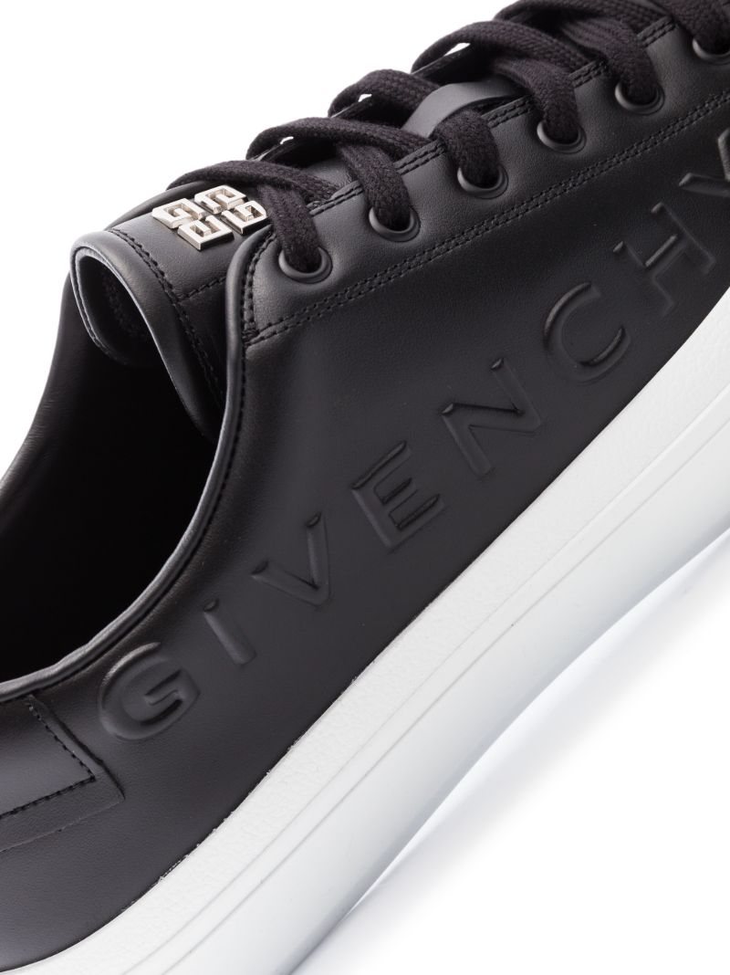 Black City Sport Low-top Leather Sneakers