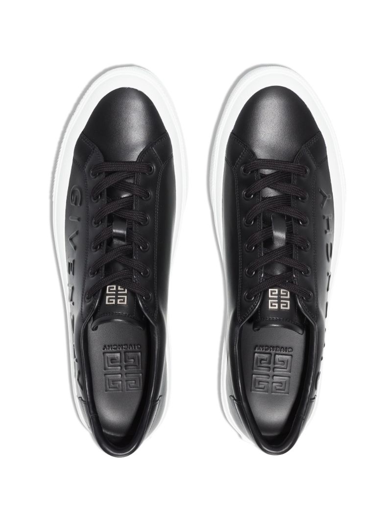 Black City Sport Low-top Leather Sneakers