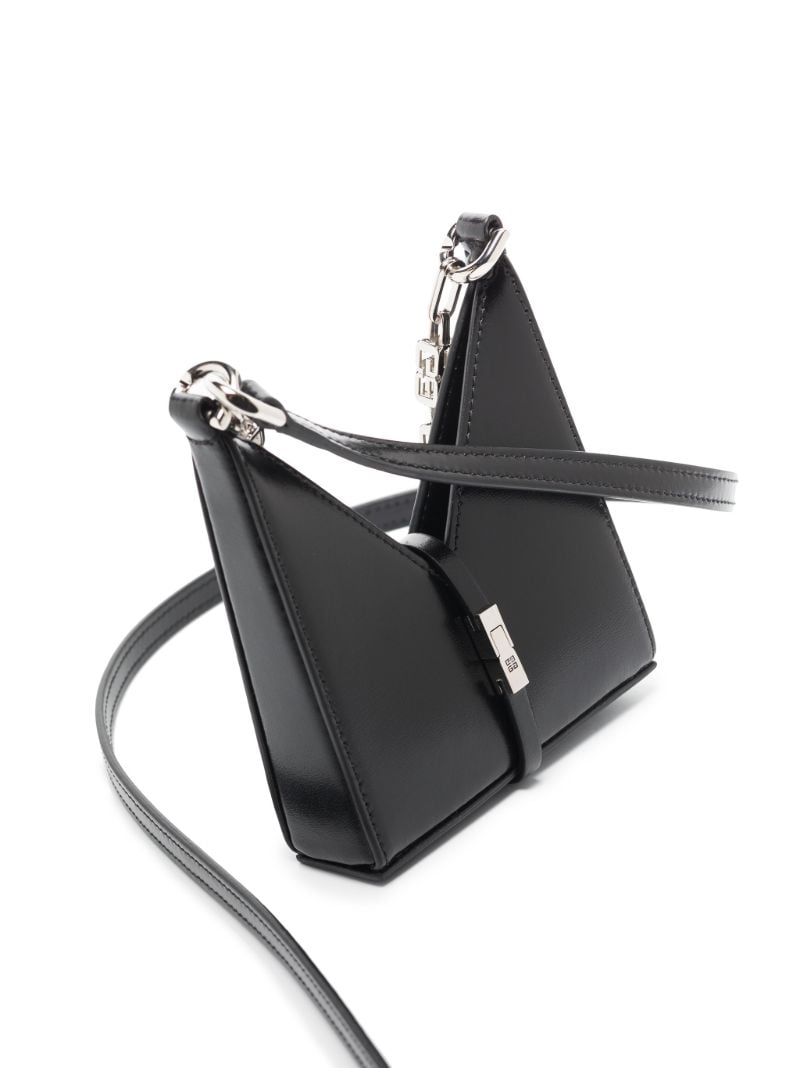 Black Cut-out Leather Chain Wallet