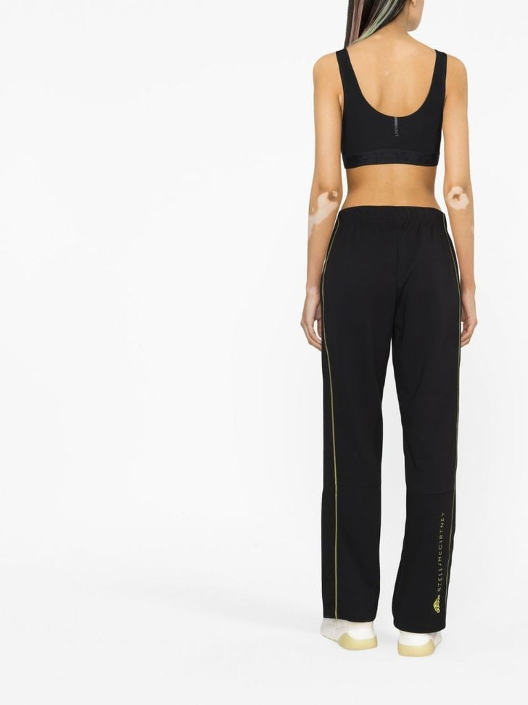 Black Logo Print Track Pants